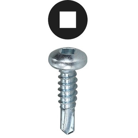 Dottie Self Drilling Screw Kit, Zinc Plated Finish, Carbon Steel, Pan Head Square Drive TK800DD